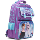 Disney Frozen 15.5" Polyester Purple & Blue Large Backpack with 2 Front Pockets