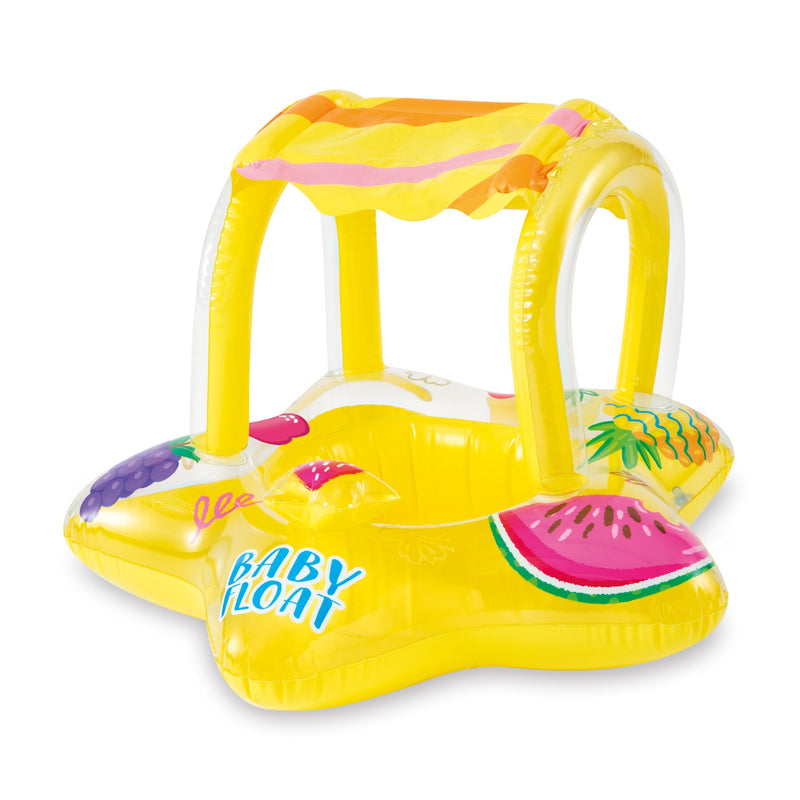 Intex Outdoor Pool Inflatable Shaded Canopy Starfish Baby Float Raft