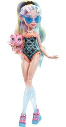Monster High Doll, Lagoona Blue with Pet Piranha