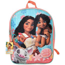 Disney Moana 2 15” School Backpack for Girls, “The Ocean Connects Us” with Moana and Simea