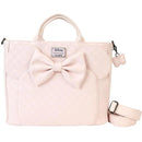 Loungefly Minnie Mouse Checkered Texture Convertible Backpack & Tote Bag