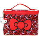 Bioworld Hello Kitty Bows Clear Plastic Printed Cosmetic Case