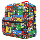 Bioworld Super Mario 16" Kids Backpack with Colorful Cartoon School Bag with Front Pocket & Side Mesh
