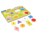 Melissa & Doug Disney Winnie The Pooh Shapes Sound Puzzle - Wooden Peg Puzzle (8 Pieces)