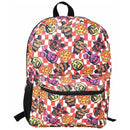 Five Nights at Freddy's 16" Red Checkered with Pizza Nylon School Backpack for Kids, with a front Pocket