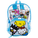 Fast Forward Sanrio Hello Kitty & Friends Transparent Backpack with a Detachable Lunch Kit, for Girls