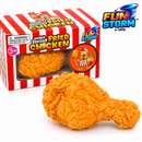 Fun Storm Jumbo Squishy Fried Chicken Leg Toy Realistic Textured Drumstick Soft Squeeze Stress Relief Fidget Toy Food-Shaped Sensory Toy Ages 3+