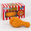 Fun Storm Jumbo Squishy Fried Chicken Leg Toy Realistic Textured Drumstick Soft Squeeze Stress Relief Fidget Toy Food-Shaped Sensory Toy Ages 3+