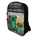 Minecraft Creeper and Mobs 16 Backpacks Front Pocket, Green Boys Kids