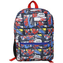 Bioworld Spiderman Comics 16" Kids Backpack Colorful Cartoon School Bag with Front Pocket & Side Mesh,