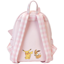 Loungefly Pink Pokemon 3D Pikachu & Eevee Mini Faux Leather Backpack