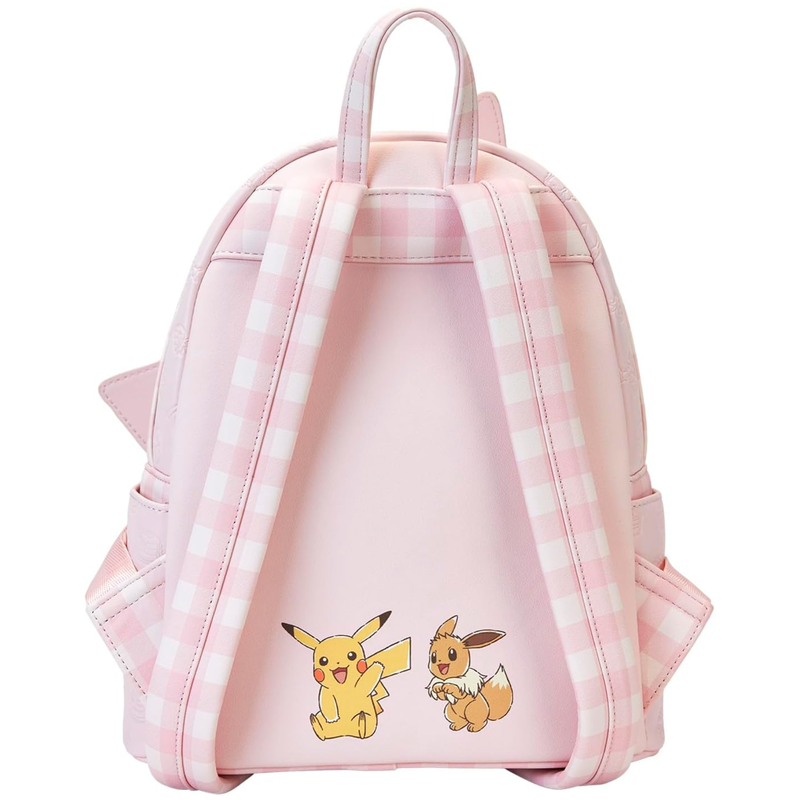 Loungefly Pink Pokémon 3D Pikachu & Eevee Mini Faux Leather Backpack