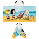 Peanuts Snoopy Kids Super Soft Bath/Pool/Beach Soft Cotton Terry Hooded Towel Wrap, 24 in x 50 in