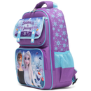 Disney Frozen 15.5" Polyester Purple & Blue Large Backpack with 2 Front Pockets