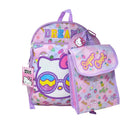 Hello Kitty 16" 4pc Backpack Set with Lunch Kit, Key Chain & Carabiner