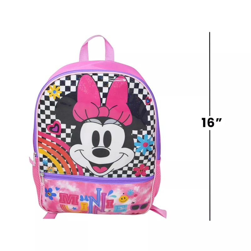 Disney Minnie Mouse Girls School Backpack 16" with pockets