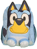 3D Bluey Nylon Blue Kids 16" School Backpack for Girls and Boys ages 3+