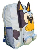 3D Bluey Nylon Blue Kids 16" School Backpack for Girls and Boys ages 3+