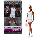 Barbie Inspiring Women Series, Venus Williams Fashion Doll with Signature Tennis Uniform and Racket, Includes Displayable Packaging
