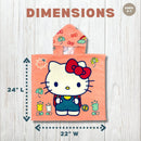 Sanrio Hello Kitty Kids Super Soft Bath/Pool/Beach Soft Cotton Terry Hooded Towel Wrap, 24 in x 44 in
