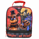 Bioworld Kids Insulated Lunch Bag with Handle, Five Nights at Freddys Drop Bottom Rectangle Lunch Bag