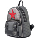 Loungefly x Marvel Winter Soldier Cosplay Backpack with Red Star