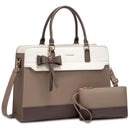 LOVEVOOK Laptop Leather Messenger Work Bag for Women, Waterproof Business Teacher Bag, Large Computer Laptop Bag