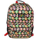 Bioworld Black Super Mario 16" Kids Backpack with small front pocket