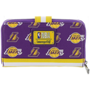 Loungefly NBA: Los Angeles Lakers Logo Snap Wallet, Purple & Yellow