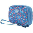Bioworld Disney Stitch Repeat Character Heads 4" Blue Tech Cable Organizer Travel Case