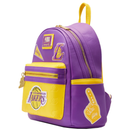 Loungefly NBA Los Angeles Lakers Patch Icons Purple Mini Backpack