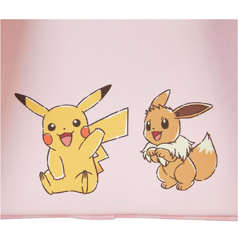 Loungefly Pink Pokémon 3D Pikachu & Eevee Mini Faux Leather Backpack