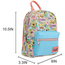 Bioworld Spongebob Squarepants Character All-Over Print 11" Mini Backpack