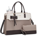 LOVEVOOK Laptop Leather Messenger Work Bag for Women, Waterproof Business Teacher Bag, Large Computer Laptop Bag