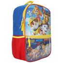 Paw Patrol 16" School Backpack and Lunch Bag 5-Piece Set with a Keychain, Reusable Bottle, and 2 Zipper pouches