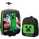 Bioworld Minecraft Creeper 2-Pack Carry On Luggage Set