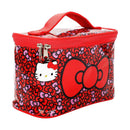 Bioworld Hello Kitty Bows Clear Plastic Printed Cosmetic Case