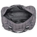 Ty Quilted Puffer Nylon Duffel Carbon