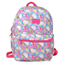 Hello Kitty With Stars  all over 16" Kids Backpack for Girls, with a small front Pocket