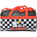 Peanuts Snoopy and Woodstock Checkered Duffle Bag, for Travel, School, Sports, Daycare, or Vacation