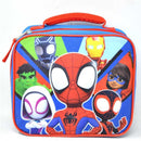 Fast Forward Kids Insulated Lunch Bag with Handle, Spidey & Friends Rectangle Lunch Bag Design