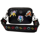Loungefly Pokémon: Legendary Beasts - Raikou, Suicune and Entei - Embroidered Characters - Sling Crossbody Bag with Detachable Coin Bag