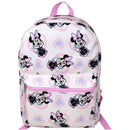 Fast Forward Disney Minnie Mouse 16" Pink School Bag with Hearts Allover, Girls Backpack