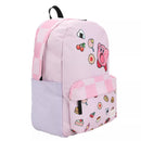 Kirby Inhaling Food 16" Pink School Bookbag with a Laptop pocket for girls