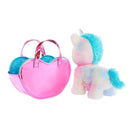 Barbie Plush Toy Set, Unicorn Stuffed Animal with Dessert-Themed Purse & 5 Accessories, Chef Pet Adventure