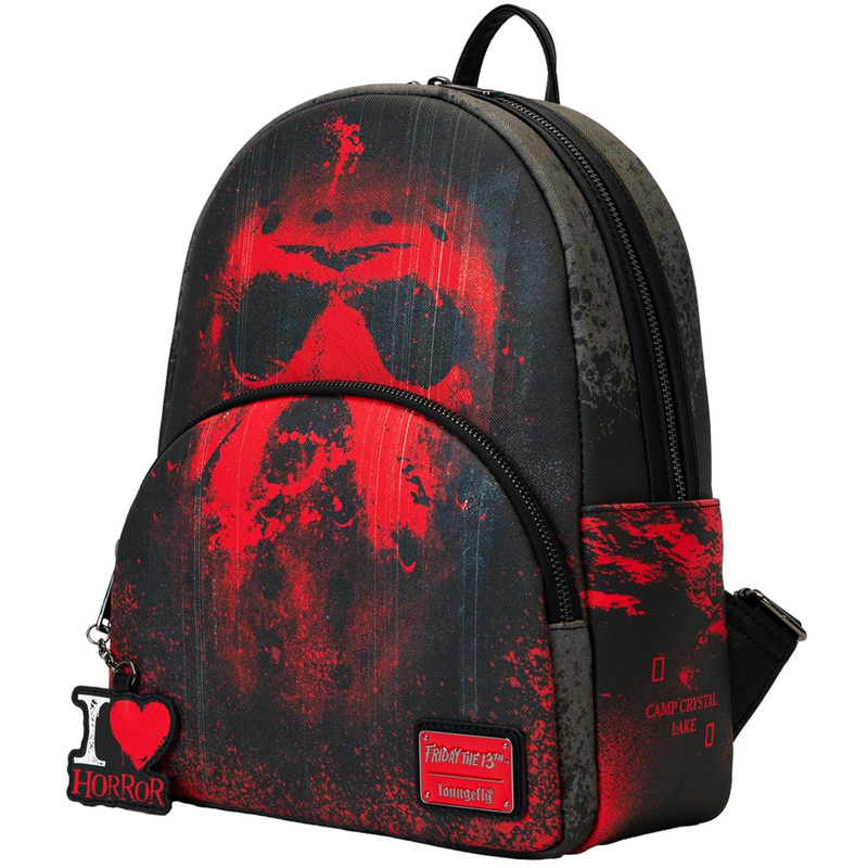 Loungefly Warner Brothers Friday The 13th I Heart Horror Mini Backpack