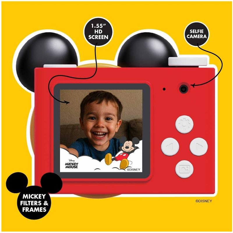 Mickey Mouse Mini Kids Digital Camera & Video Camcorder for Ages 3-5 12MP, 32 GB
