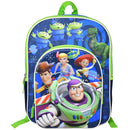 Toy Story Nylon Blue Kids 16" School Backpack for Girls and Boys ages 3+