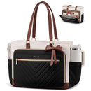 LOVEVOOK Teachers Messenger Bag for Women, Work Laptop Bag with Large Cup Holder