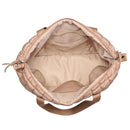 Globetrotter Quilted Nylon Puffer Travel Weekender Natural